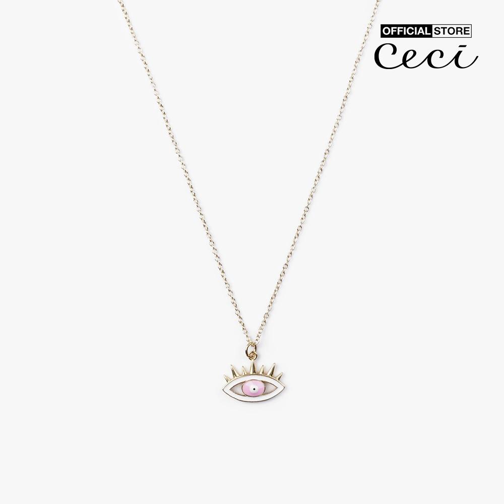 CECI - Dây chuyền nữ sợi mảnh phối hình mắt độc đáo CC4-01000203-13