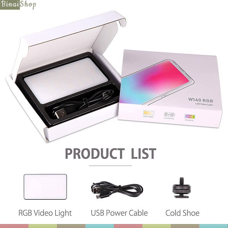 Luxceo W140 RGB - Đèn LED Hỗ Trợ 20 Hiệu Ứng Cho Quay Phim, Chụp Hình, Youtube, Tik tok- Hàng chính hãng