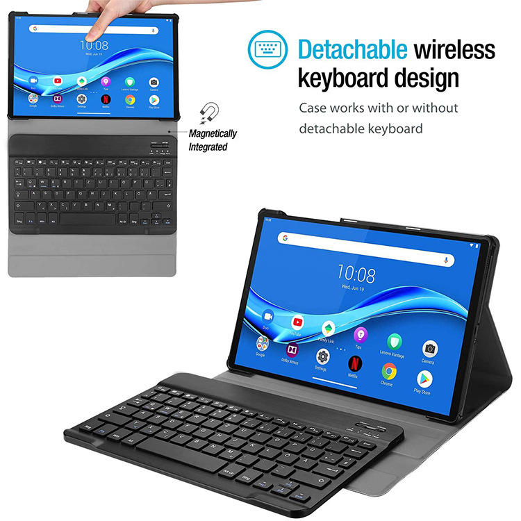 Bao Da Kèm Bàn Phím Dành Cho Lenovo Tab M10 FHD Plus TB-X606 10.3 Inch Bluetooth