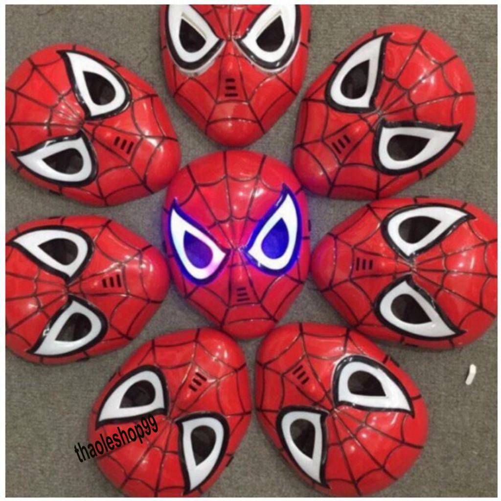 Mặt nạ hóa trang nhân vật phim Biệt đội siêu anh hùng,mặt nạ người nhện,gang tay Spiderman cho bé