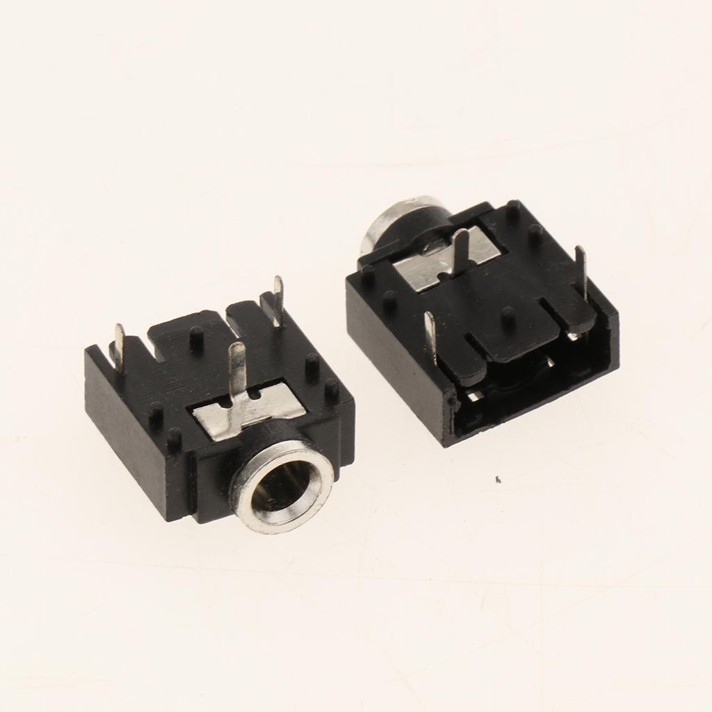 10Piece Headphone Audio Socket Connector 3-Pin .5mm 1/8inch Jack