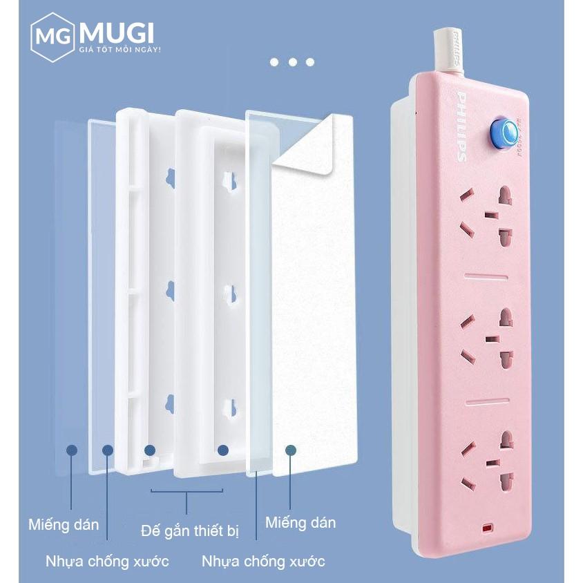 Bộ miếng dán ổ cắm điện tháo lắp tiện dụng - Giá đỡ treo tường thông minh
