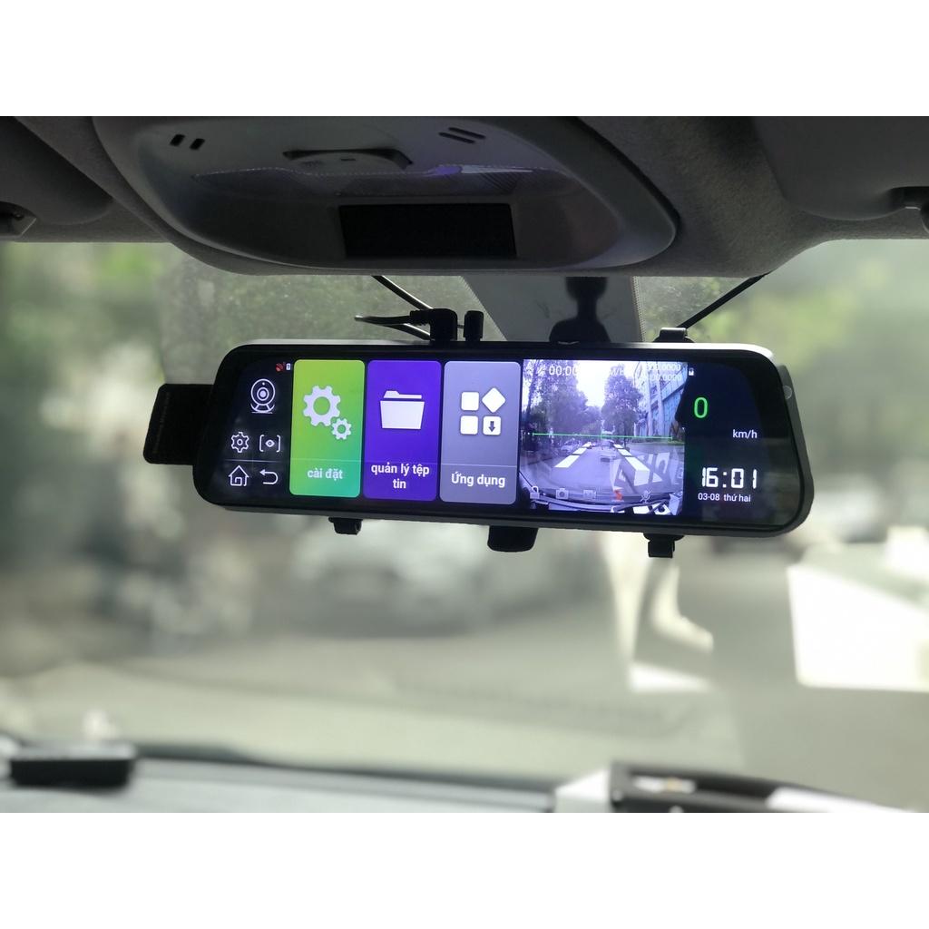 Camera hành trình ô tô D10 XETABON Full HD sử dụng hệ điều hành android, ra lệnh bằng giọng nói