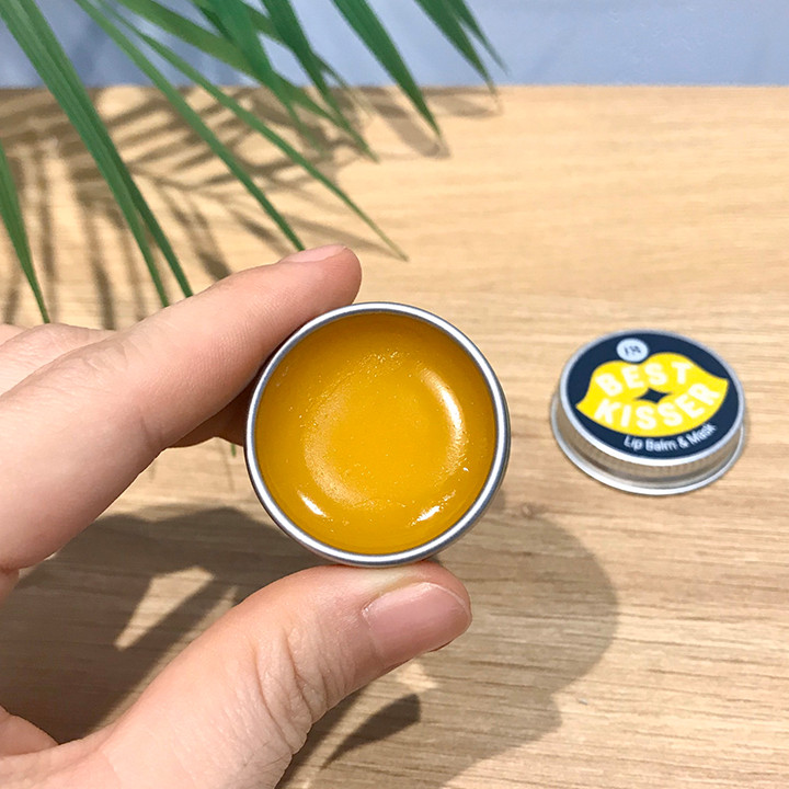 Son dưỡng môi không màu BareSoul Best Kisser Lip Balm &amp; Mask hộp 10g