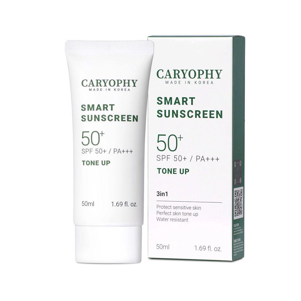 Kem Chống Nắng Nâng Tone Ngừa Mụn Caryophy Smart Sunscreen SPF 50 Tone Up 50ml