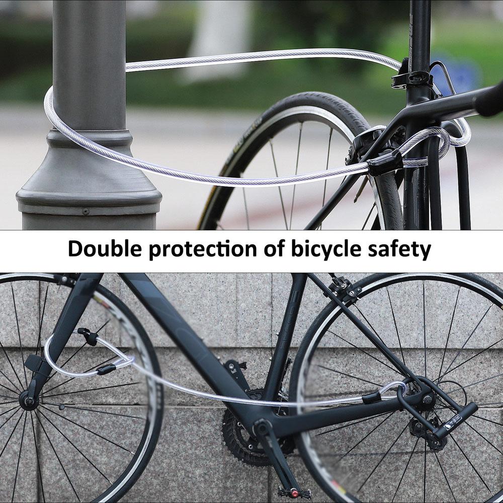 Khóa xe đạp bằng dây cáp chống trôm WEST BIKING