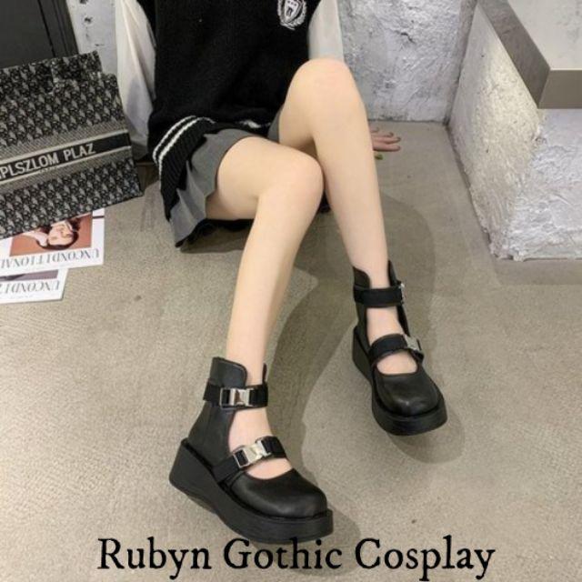 Giày Boot Chiến Binh Gothic độc lạ, cá tính ( NHÁM VÀ BÓNG ) Ảnh thật ở cuối mã 8090