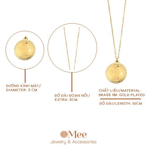 Dây chuyền MEE mặt thần Cupid, vòng cổ dài - N2802
