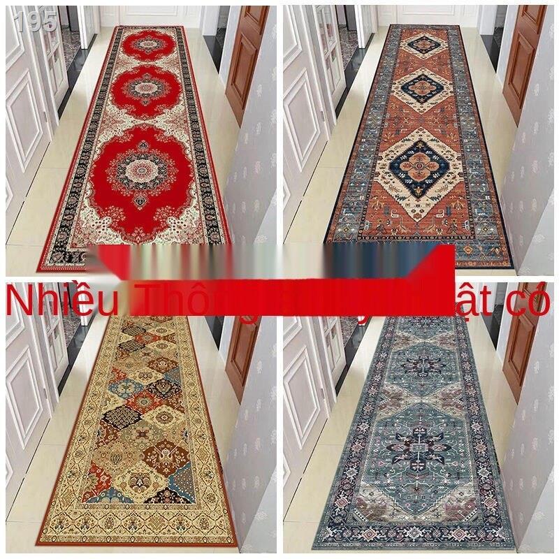 Thảm lối vào hành lang đi retro phòng ngủ khách chăn trải bàn cà phê dày chống trượt