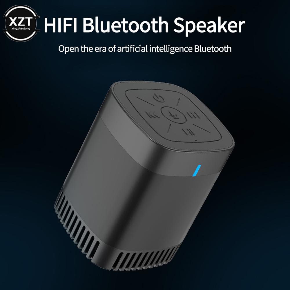 Loa tương thích Bluetooth không dây màu đen với thẻ điều khiển giọng nói nhân tạo thông minh AI