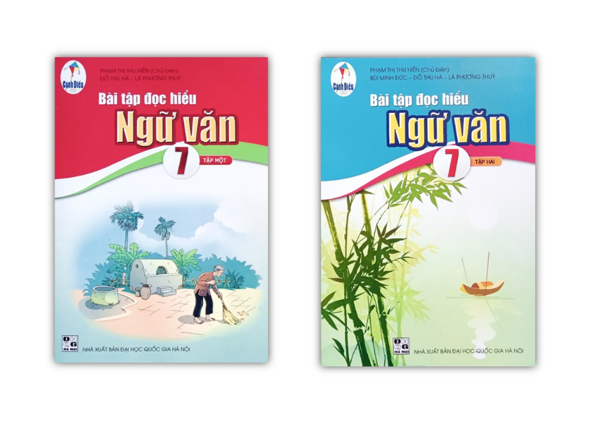 Sách - Combo Bài tập đọc hiểu Ngữ văn 7 - tập 1 + 2 ( Cánh diều )