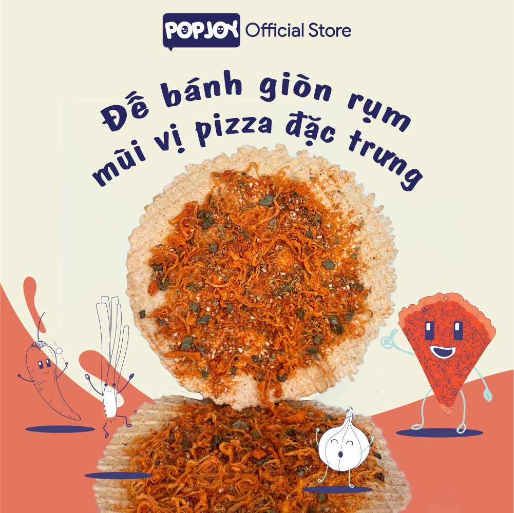 BÁNH PIZZA GÀ NƯỚNG PHÔ MAI - 125G/ 65G - Đế Bánh Tráng Giòn, Mùi Vị Pizza Đặc Trưng