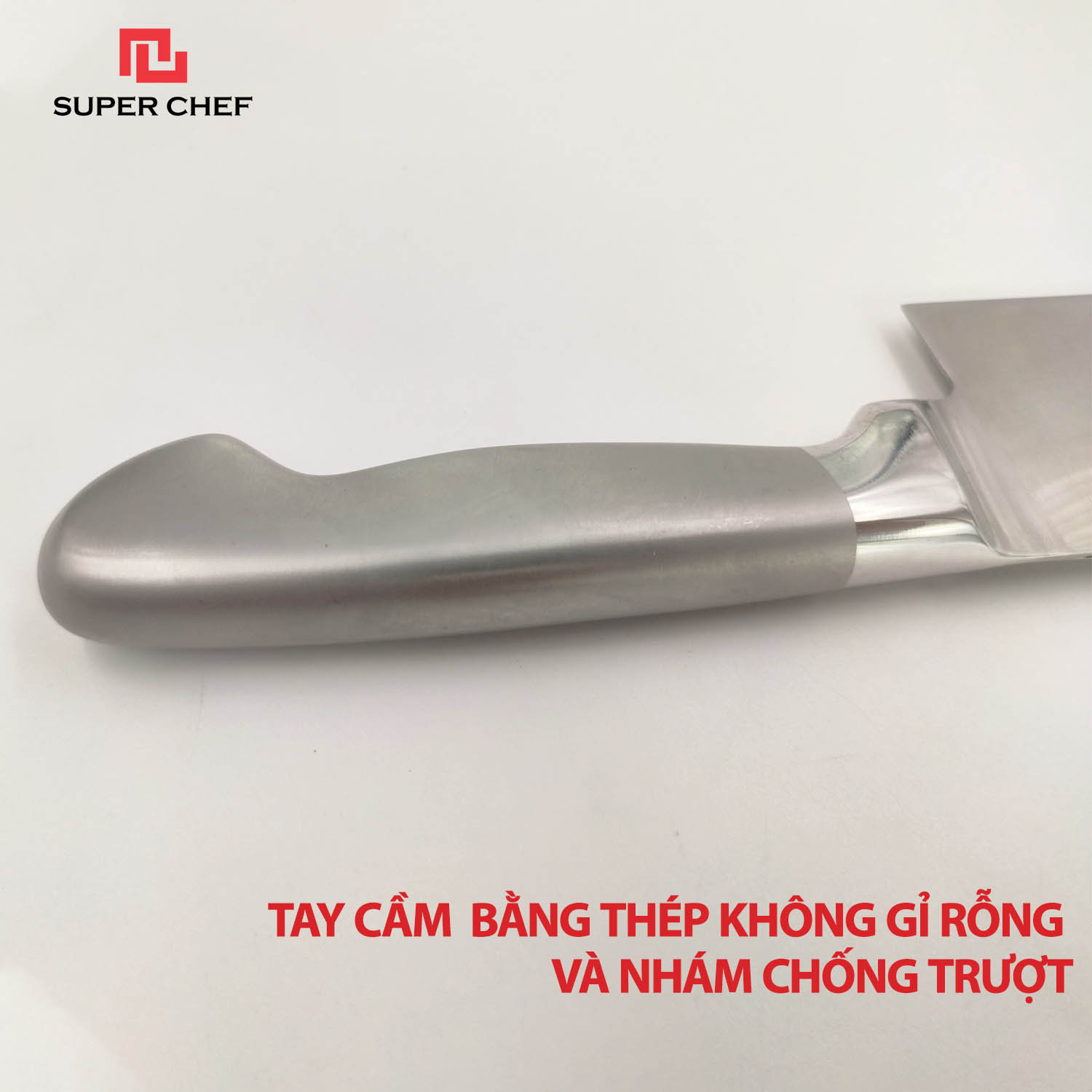 Dao Thái Rau Củ Quả Thép Rỗng Chính Hãng Super Chef Chuẩn Dao Nakiri Nhật Cao Cấp Siêu Sắc Bén, Lâu Cùng Bằng Thép Không Gỉ, Không Ăn Mòn An Toàn Sức Khỏe, Siêu Tiện Lợi ( Lưỡi dài 16.5cm)