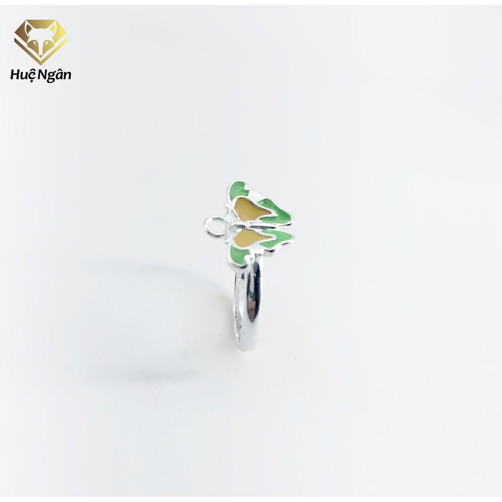 Nhẫn bạc Ý 925 Huệ Ngân - Uyên Ương Hồ Điệp TJ070