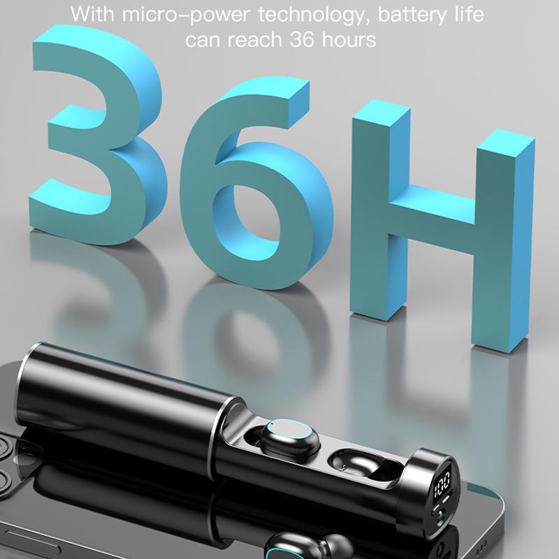 Tai Nghe Không Dây N21 Bluetooth 5.2 Chống Nước Có Đèn Pin