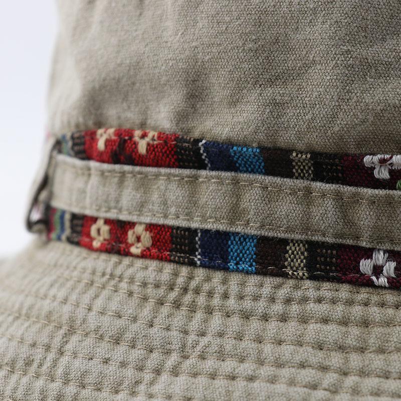 CAMOLAND Mùa Hè UV Bảo Vệ Mặt Trời Nón Nam Nữ Cotton Nón Hoa Nơ Thiết Kế Bãi Biển Mũ Ngoài Trời Đi Bộ Đường Dài Câu Cá Nón