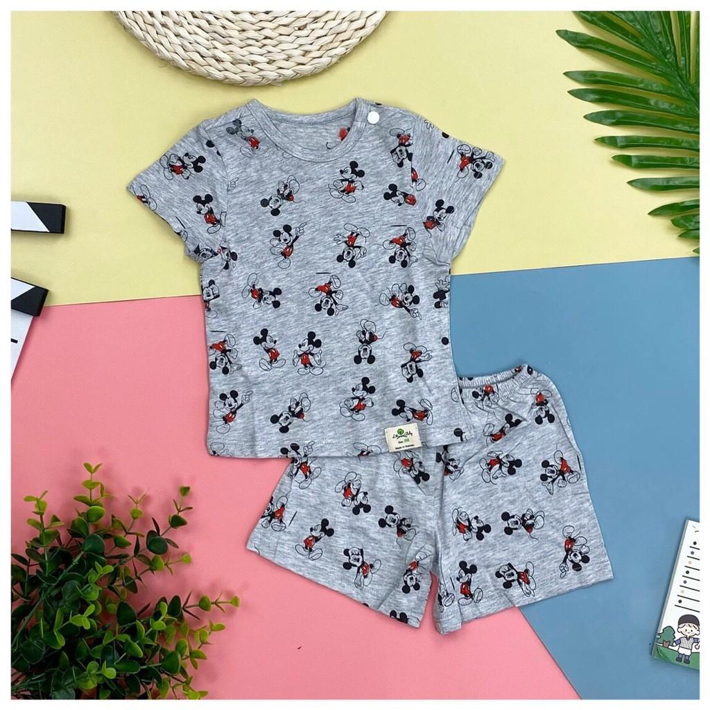 BỘ COTTON SƠ SINH CÚC VAI CỘC TAY CHO BÉ TRAI BÉ GÁI 3-18M