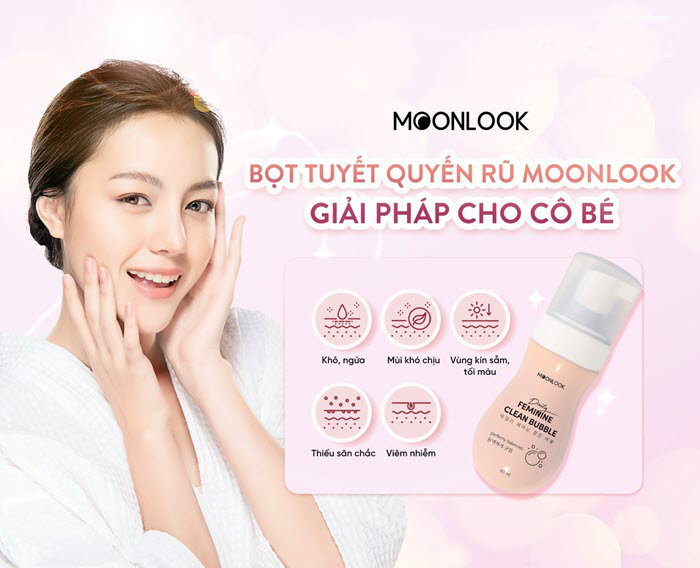 Dung Dịch Vệ Sinh MoonLook Daily Feminine Clean Bubble Dung Dịch Vệ Sinh Phụ Nữ Dạng Bọt Tuyết 150ml