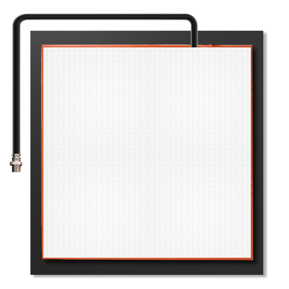 Bộ máy in 3D Tevoup Heatbed Kit cho giường làm nóng bằng silicon Tornado 300*300mm 110V/220V với các bộ phận máy in 3D bề mặt kính đen