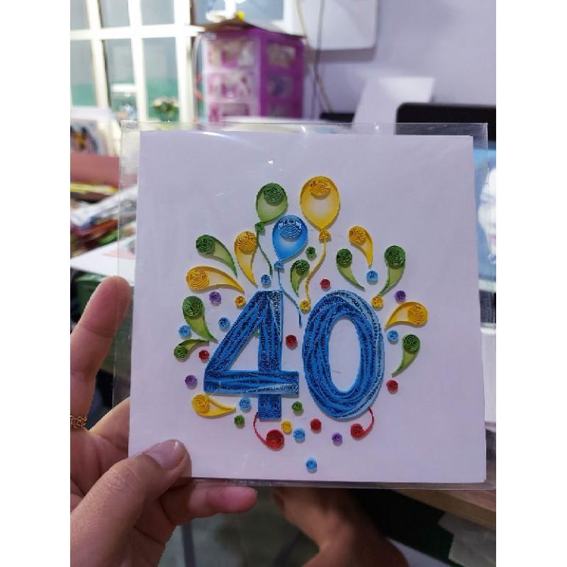 THIỆP QUILLING 15X15CM NHIỀU MẪU