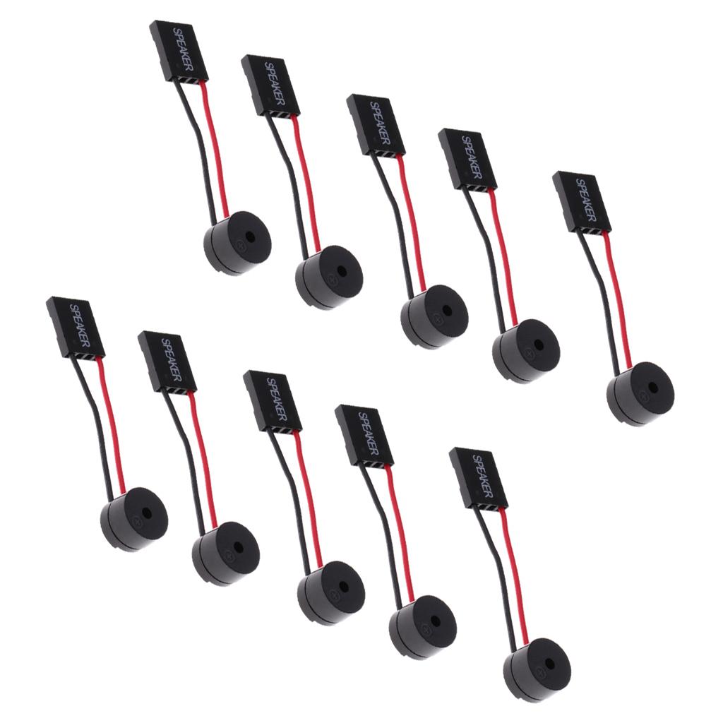 10Pcs Motherboard PC Internal Speaker Buzzer Computer Case Buzzer Beep Alarm