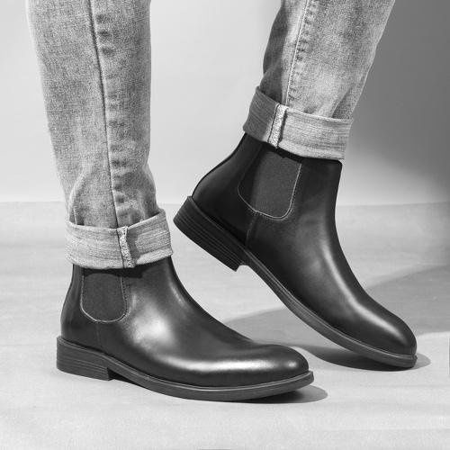 Giày Chelsea Boots nam da cao cấp không nhăn, đã khâu đế GN1071 Manddfashion