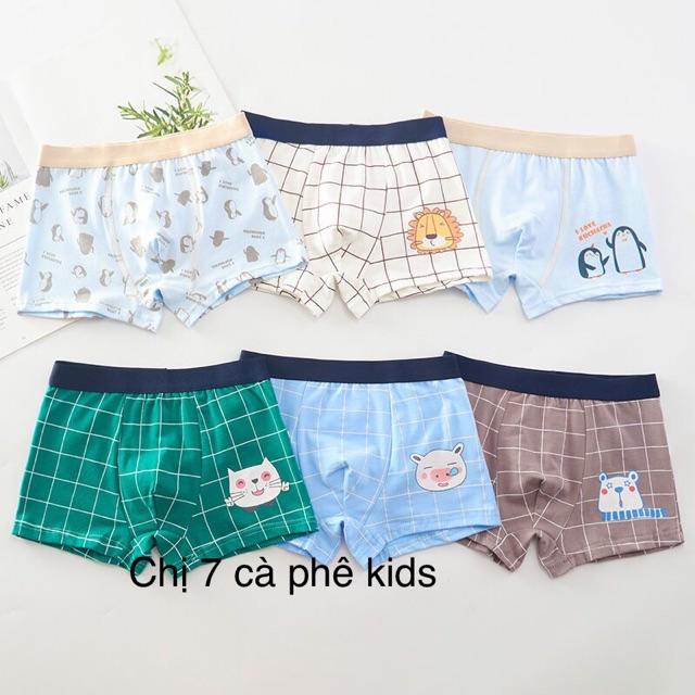 Set 6 quần sịp bé trai đủ size cao cấp