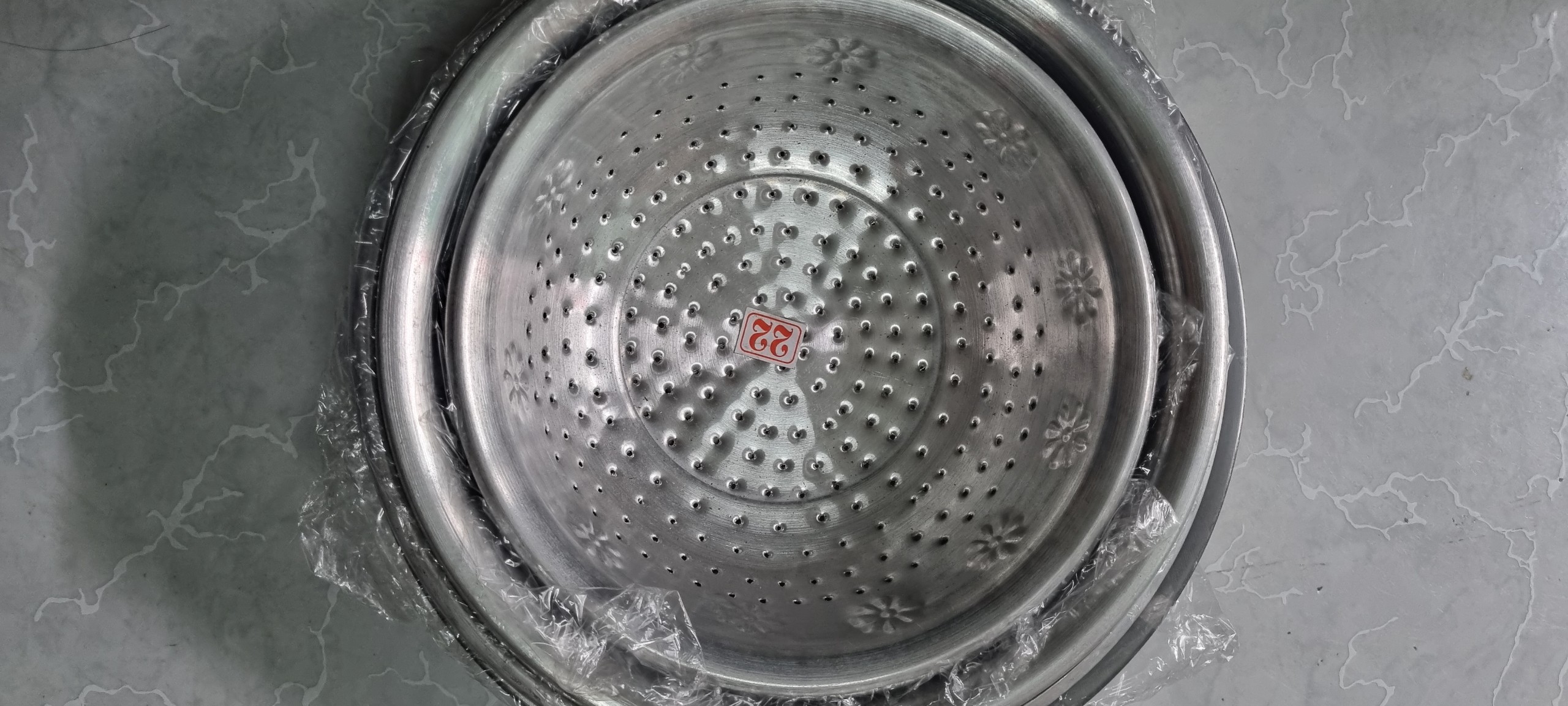 Set 7 món thau và rổ inox cao cấp