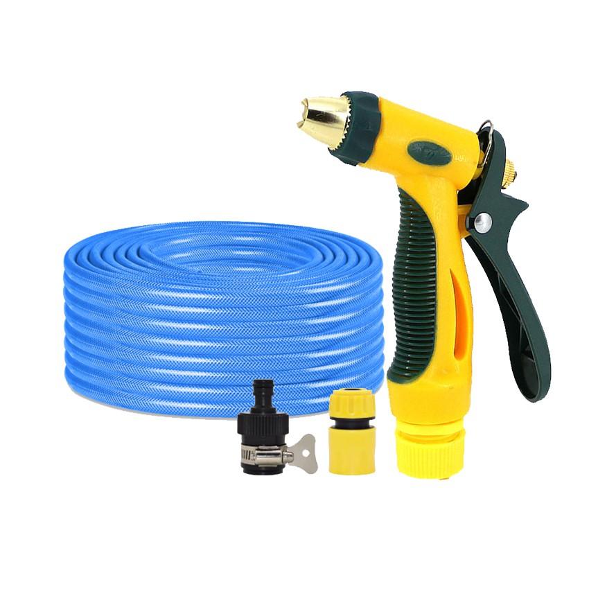 Bộ dây vòi xịt nước rửa xe,tưới cây tăng áp 3 lần 7-10m 206317