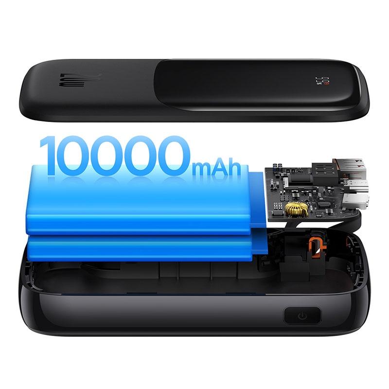 Pin dự phòng tích hợp cáp sạc Baseus Qpow Pro Digital Display Fast Charge Power Bank 10000mAh 20W (Hàng chính hãng)