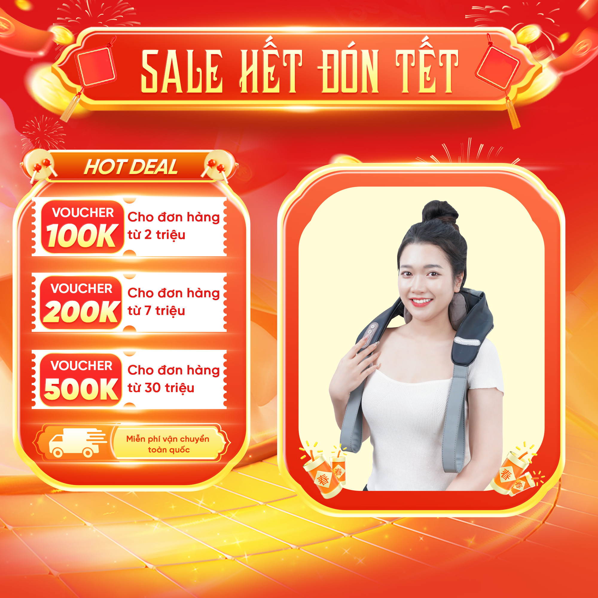 Máy massage rô bốt Queen Crown QC M5