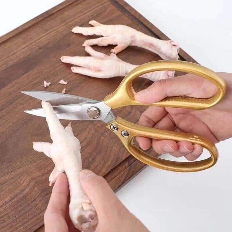 Kéo Nhật Nội Địa SK5 Siêu Sắc,Kéo đa năng nhà Bếp, Cắt Gà, Cắt Vịt, Cắt Thịt, giấy, da các loại size 21.6*9.5 cm