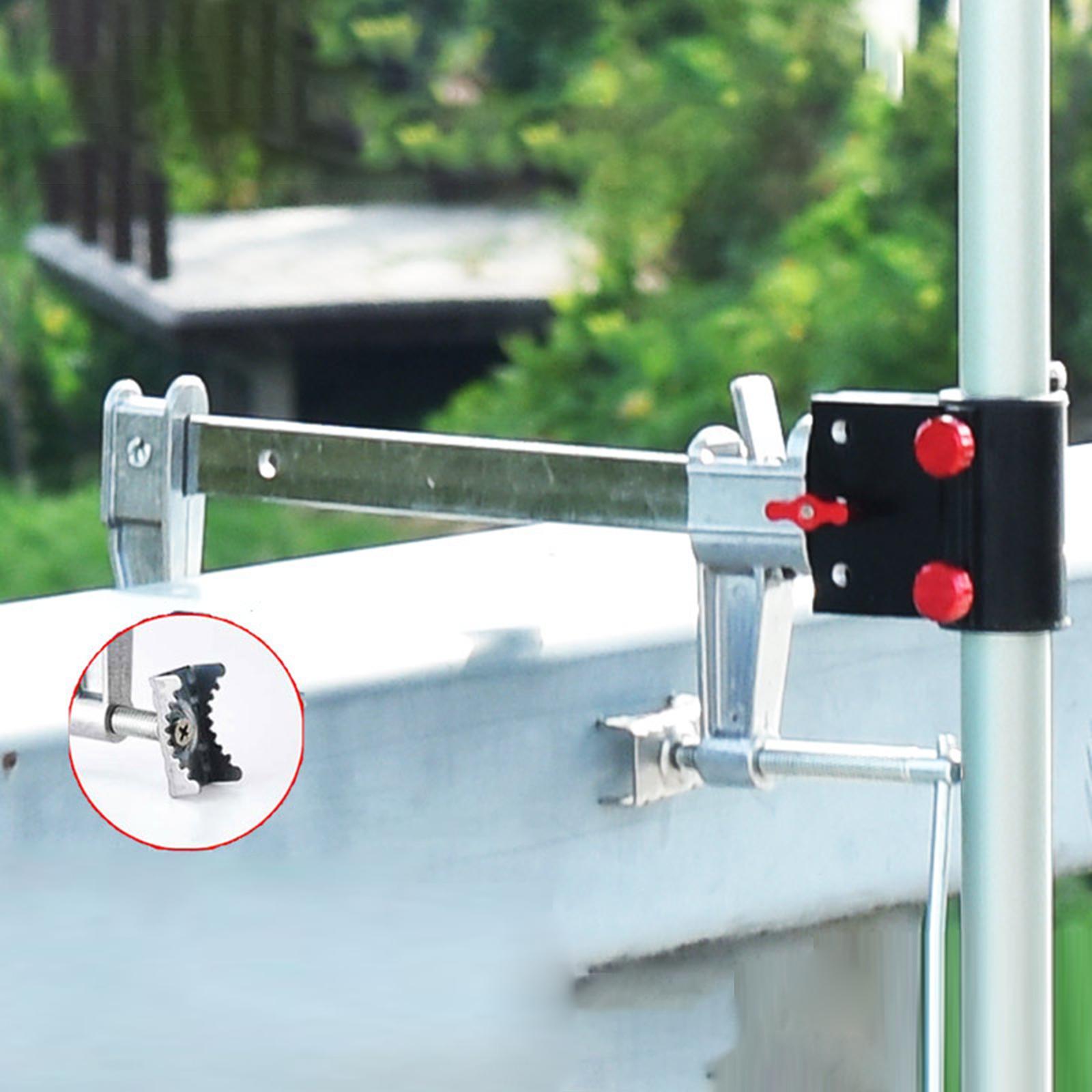 Bridge Fishing Umbrella Mount Umbrella Holder Heavy Duty Metal Aluminum Alloy Multipurpose Umbrella Stand Umbrella Fixed Clip for Fence Deck