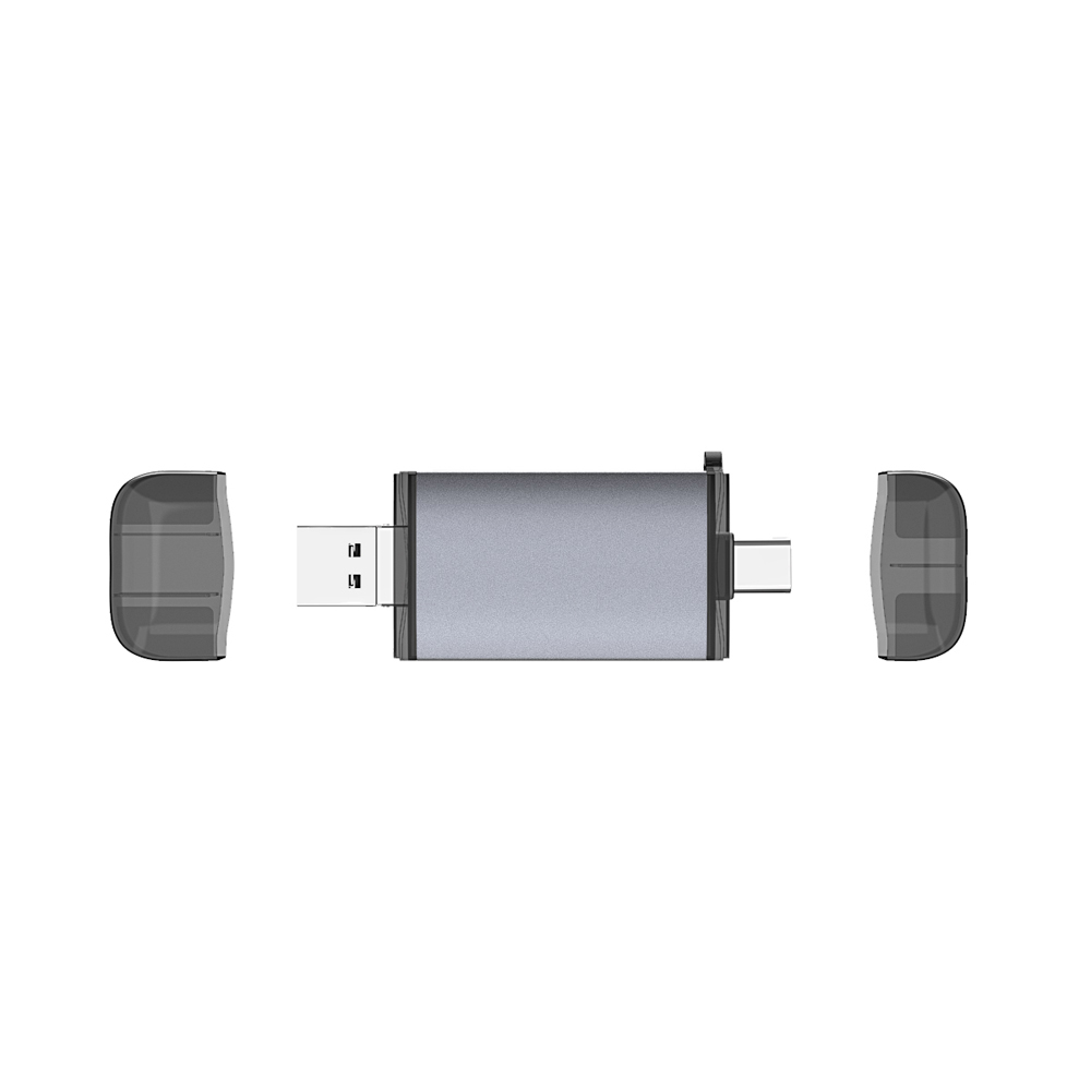 Đầu đọc thẻ 6 trong 1 bộ kết hợp USB Type-C Micro USB & USB 2.0 đến Đầu đọc thẻ TF / SD với 2 khe cắm