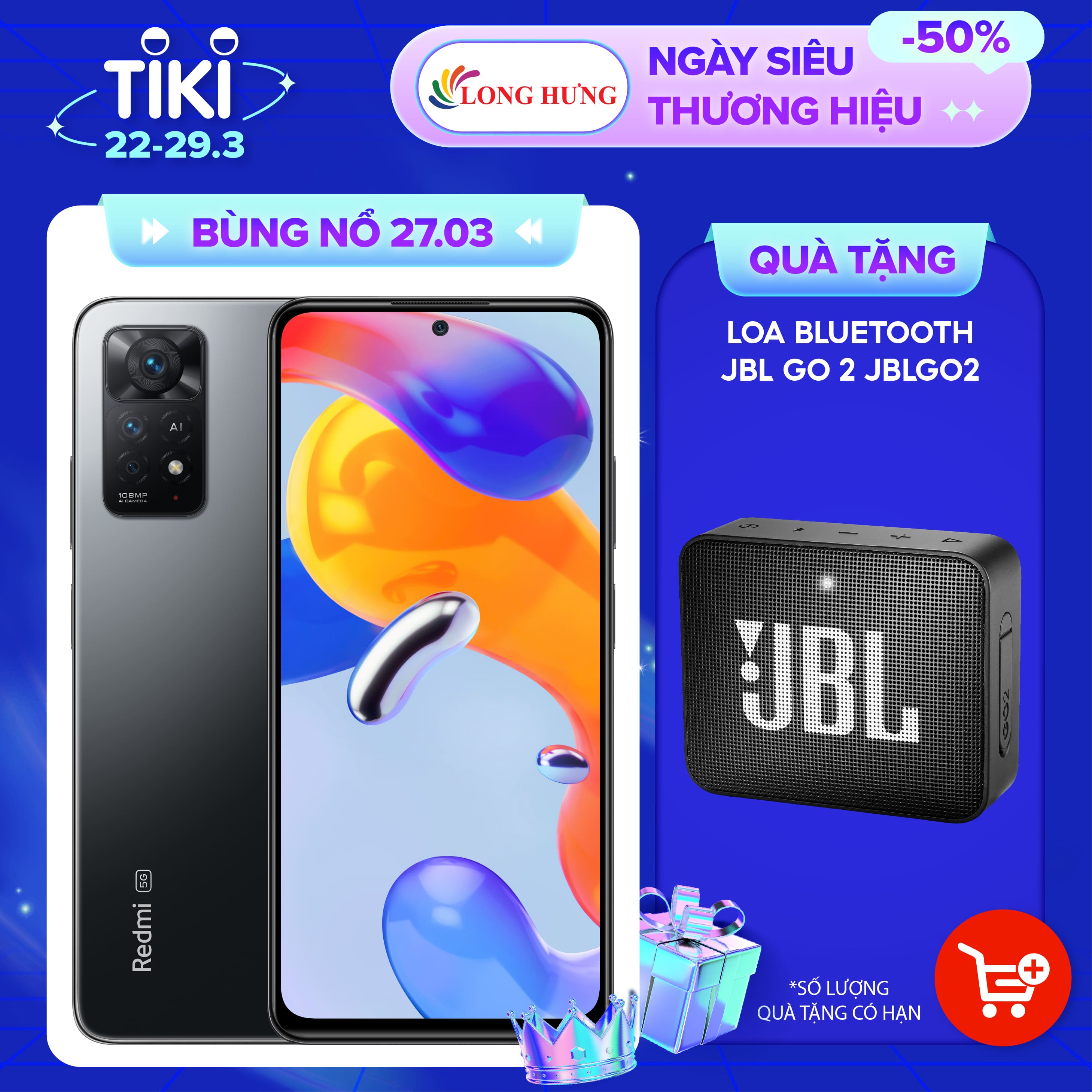 Điện thoại Xiaomi Redmi Note 11 Pro 5G (8GB/128GB) - Hàng chính hãng