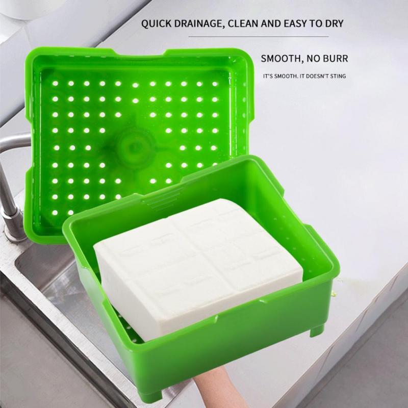 Mới Đậu Phụ Báo Chí Đậu Phụ Điện 3 Lớp Đậu Phụ Báo Chí Xây Dựng-Thoát Nước Nước Loại Bỏ Dụng Cụ An Toàn Khi Rửa Nhà Bếp dụng Cụ Nấu Ăn Bộ