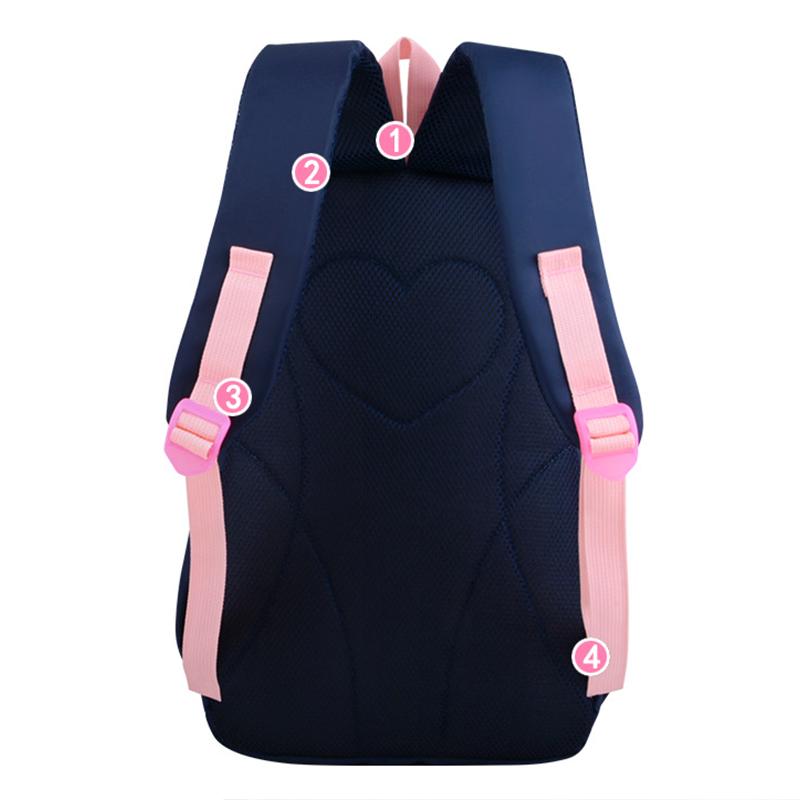 3 Bộ Chống Nước Schoolbag Học Thời Trang Ba Lô Canvas Đeo Vai In Hình Bé Gái Học Túi Mochilas Trẻ Em Trẻ Em Túi