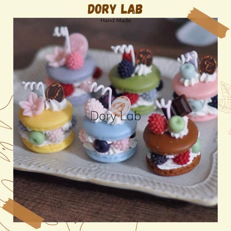 Nến Thơm Bánh Macaron Nhiều Màu Sắc Size 5x4cm Handmade - Dory Lab