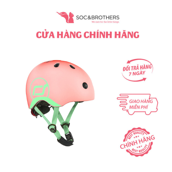 Mũ đội đầu cho bé Scoot and Ride màu Peach