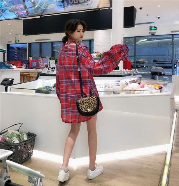 Set sơmi from rộng + áo ống + choker ulzzang