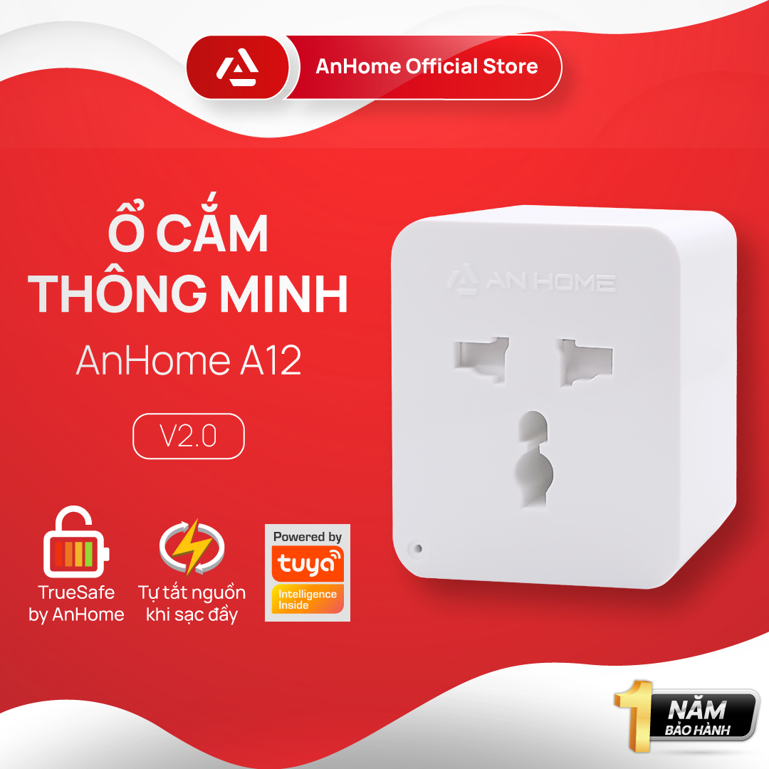 Ổ cắm thông minh WiFi + BLE AnHome Smart Plug A12