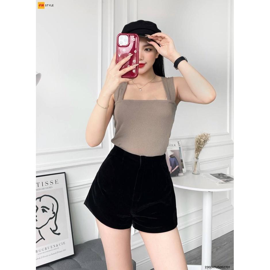 Áo thun nữ Fm Style chất thun tăm sát nách cổ vuông 2 dây bản to thời trang phong cách ullzang 23020797