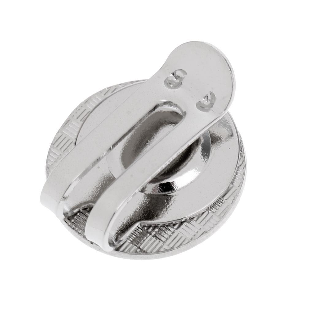 3x Alloy Golf Ball Marker Hat Clip Golf Gift Golf Design White