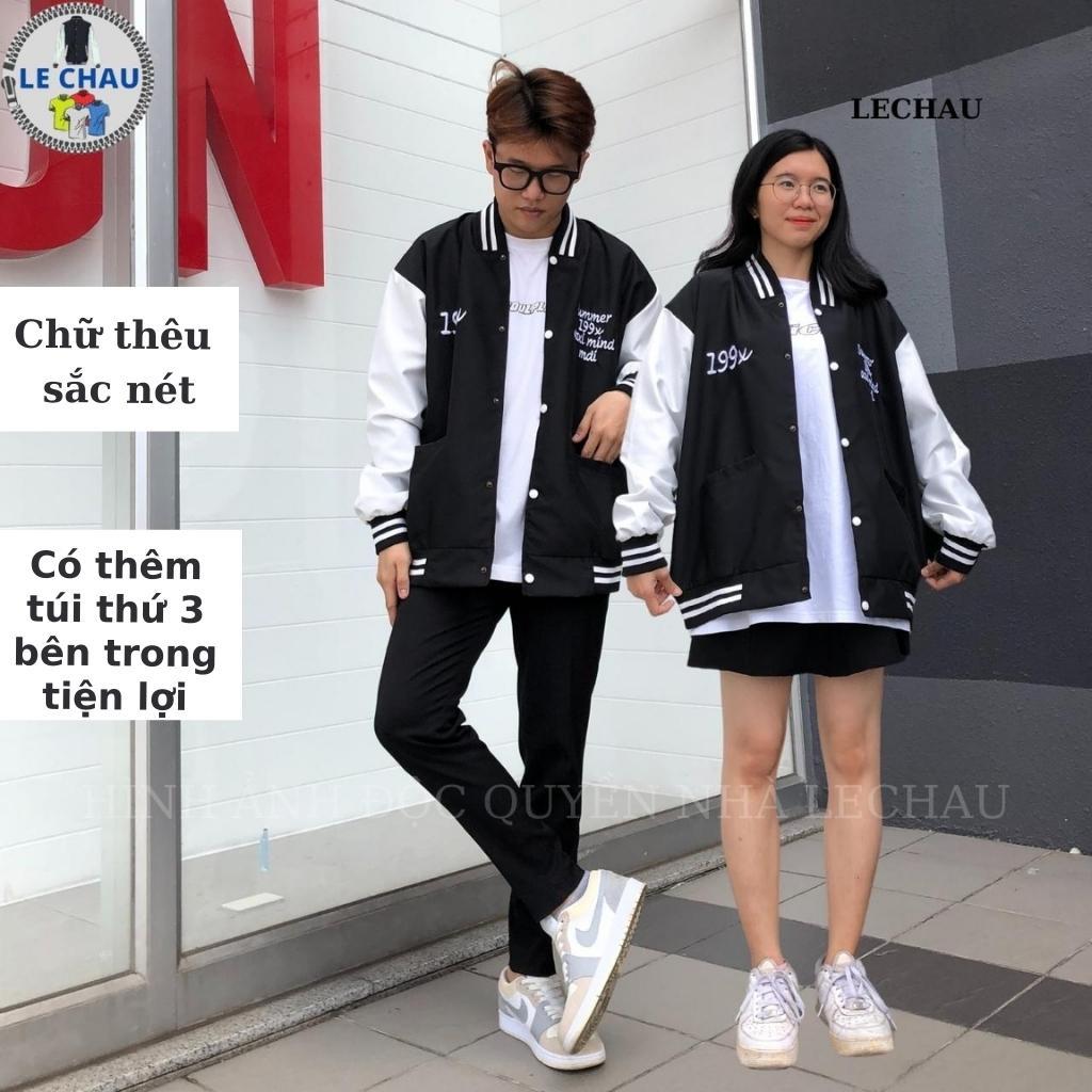 Áo khoác nam nữ 199X Varsity jacket 2 lớp unisex form rộng cao cấp bomber bóng chày streetstyle hottrend