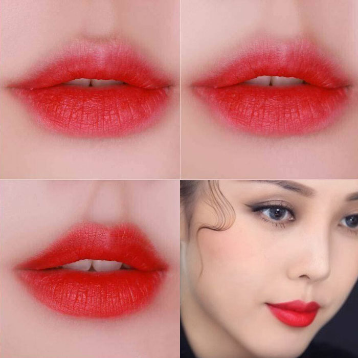 Son Shu Uemura Rouge Unlimited Amplified Matte AM RD 144 Màu Đỏ Tươi Ánh Cam (Chất Son Lì Có Dưỡng)