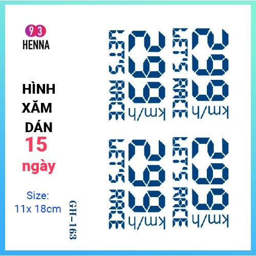 Hình Xăm Dán Tạm Thời Thảo Dược 15 Ngày mã GH163