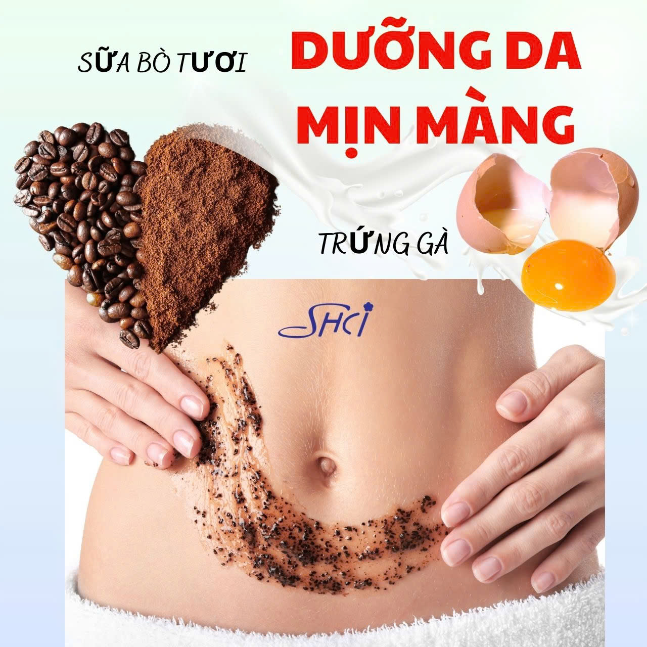 Tẩy Da Chết Toàn Thân Shci Coffee Dưỡng Da Trắng Mịn (Tuýp 160G)
