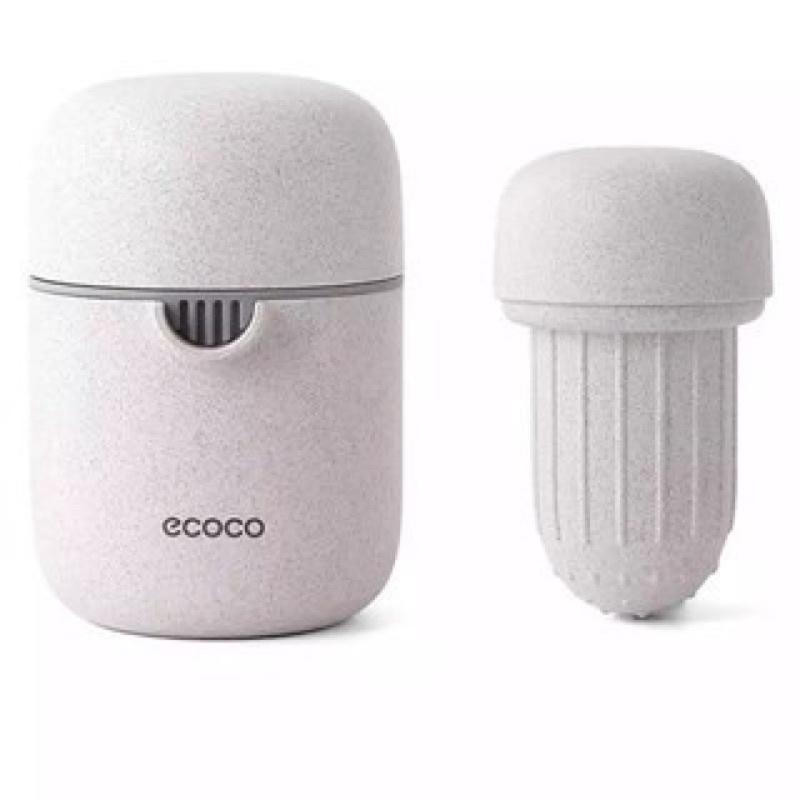 Dụng cụ vắt cam Ecoco kiêm ép hoa quả 2in1 tiện lợi chất liệu nhựa lúa mạch an toàn sức khỏe nhỏ gọn dễ dàng mang đi