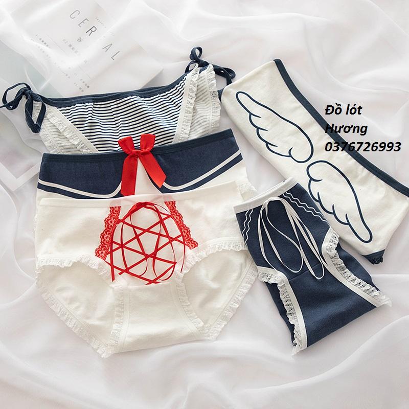 Quần Lót Nữ Cotton Thủy Thủ Mặt Trăng Ngang Eo Thời Trang Hàng Loại Đẹp.