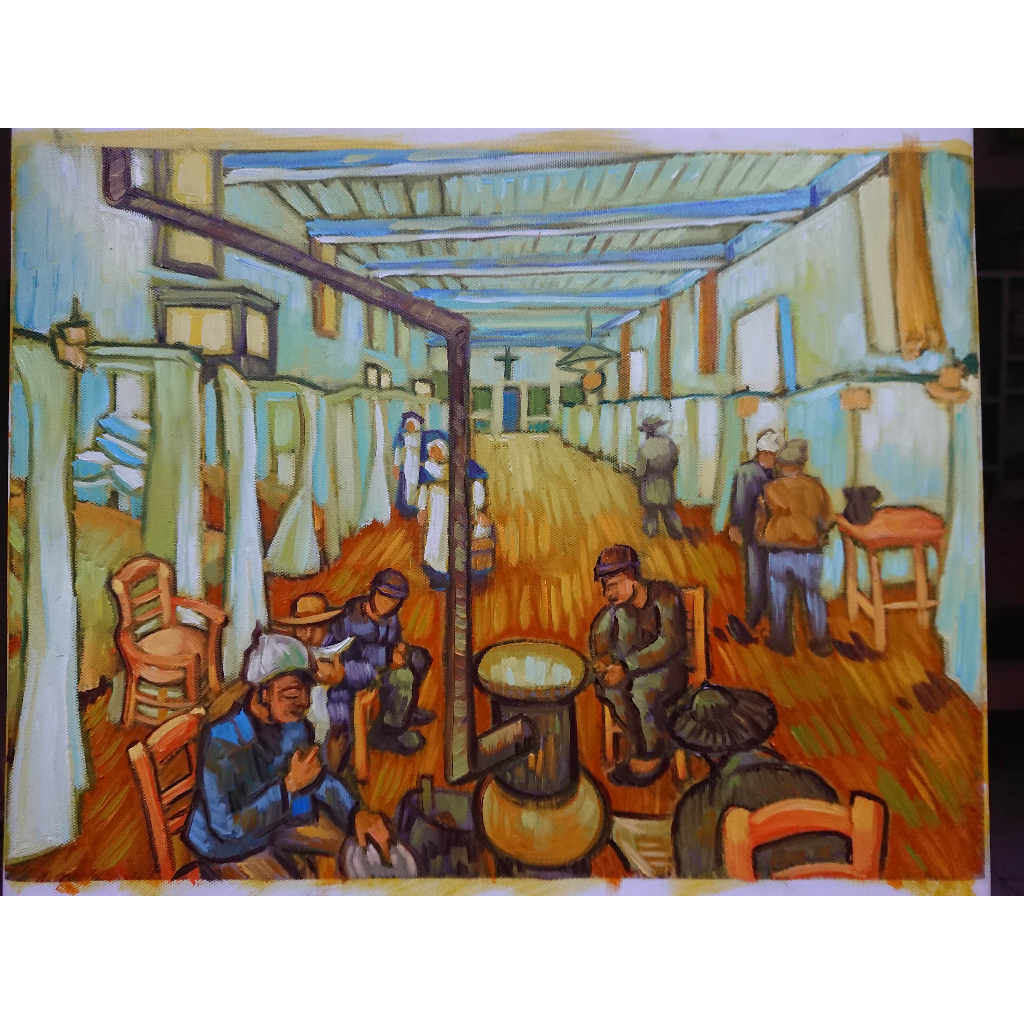 Nhà Tình Thương - Tranh Sơn Dầu Vẽ Tay 30x40cm